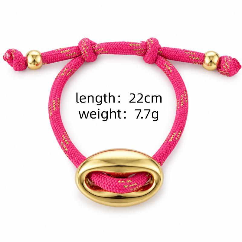 Body Jewelry Nose - 1 個ファッショナブルなマルチカラー豚鼻ブレスレット調節可能なドーパミンカラーパレット織りコード