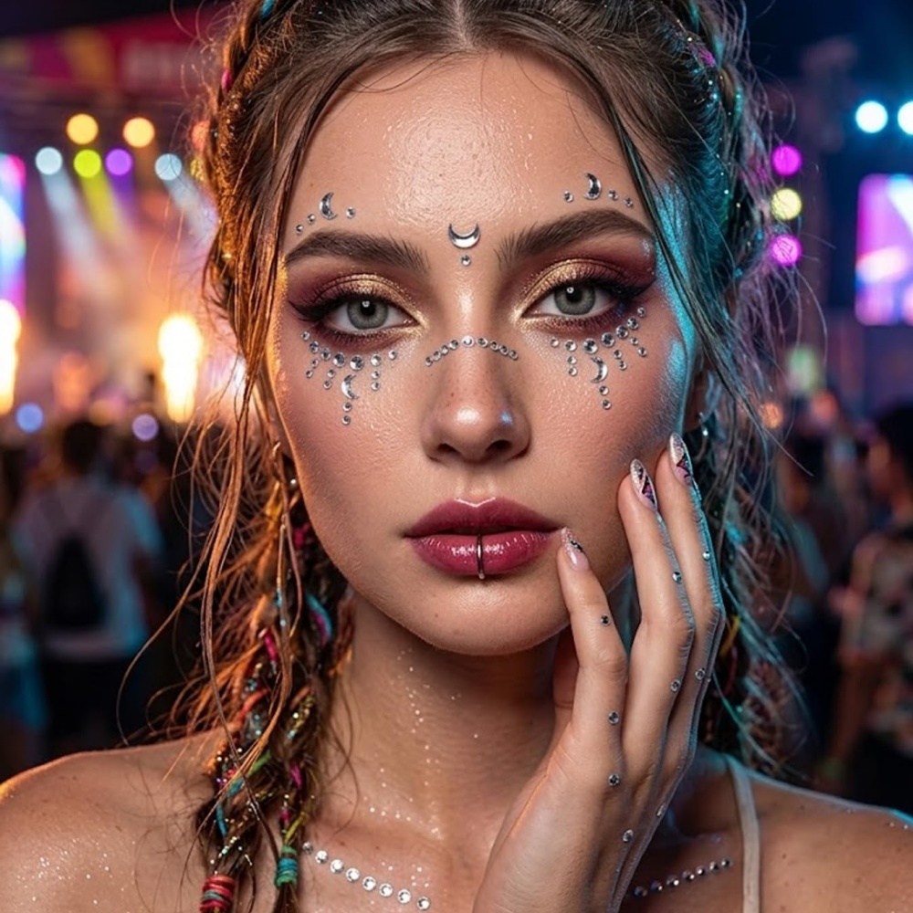 偽穿孔ボール貼り鼻釘偽眉毛唇カフメデューサリップ釘粘着星面宝 - Body Jewelry Nose のレビューと価格