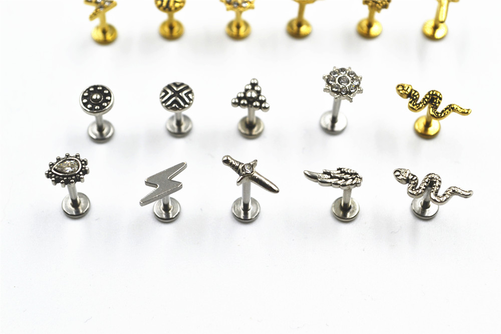 スチール製サージカルボディジュエリーピース/ロット,16x6 - Body Jewelry Hot のレビューと価格