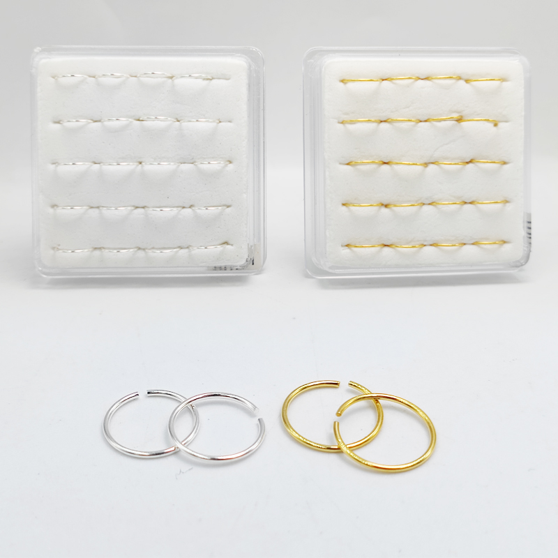 925スターリンリングフープhuggieclassic鼻孔セ - Body Jewelry Lot のレビューと価格