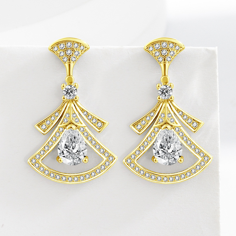 絶妙なダイヤモンドがちりばめられた扇形の925スターリングシ - Body Jewelry Lot のレビューと価格