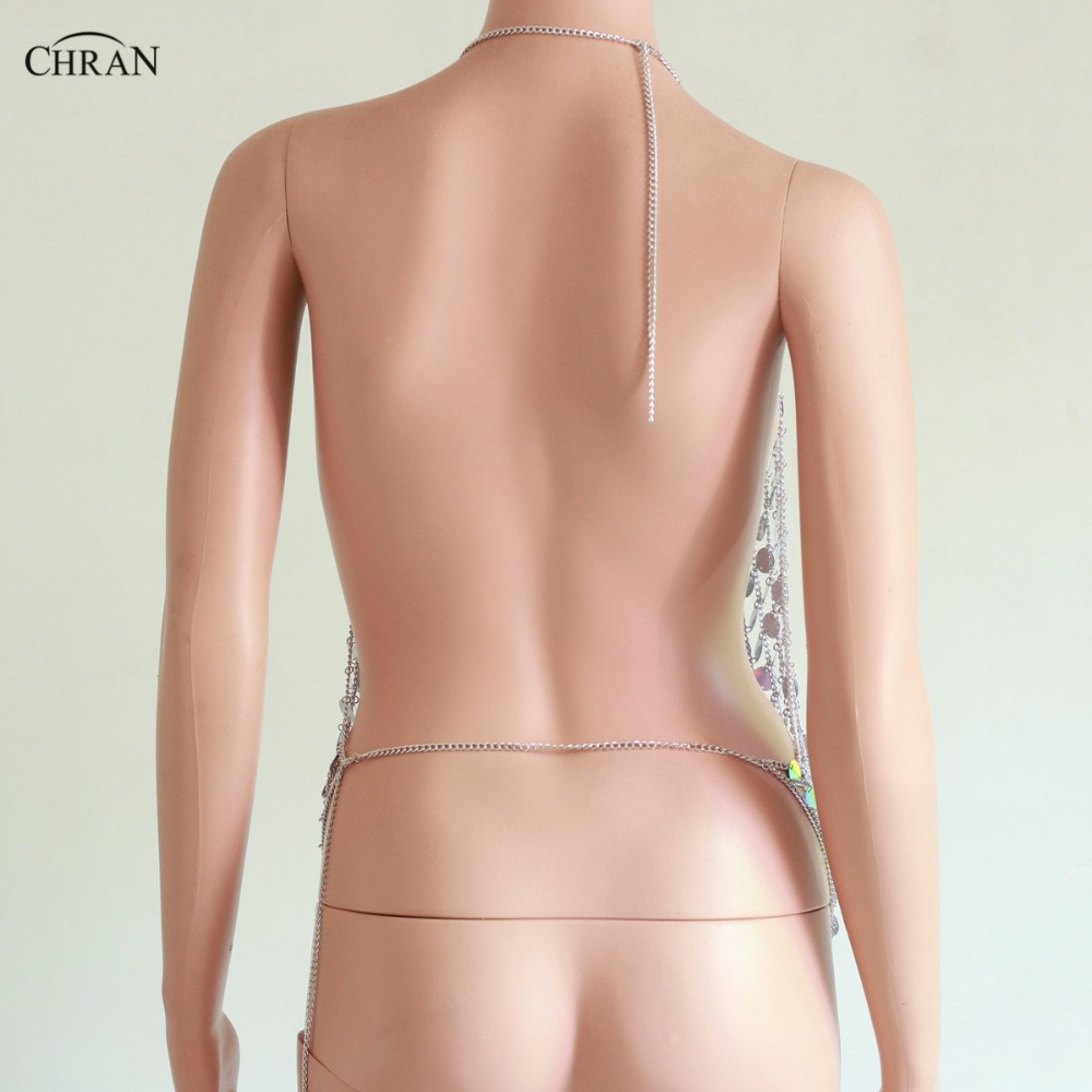 女性のためのセクシーなスパークリングベスト,人魚の形をしたト - Body Jewelry Vest のレビューと価格