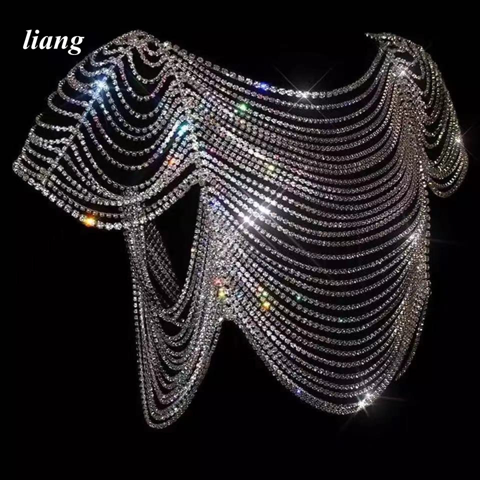 セクシーなボディチェーンビキニベストブラジャーチェーンフリン - Body Jewelry Vest のレビューと価格