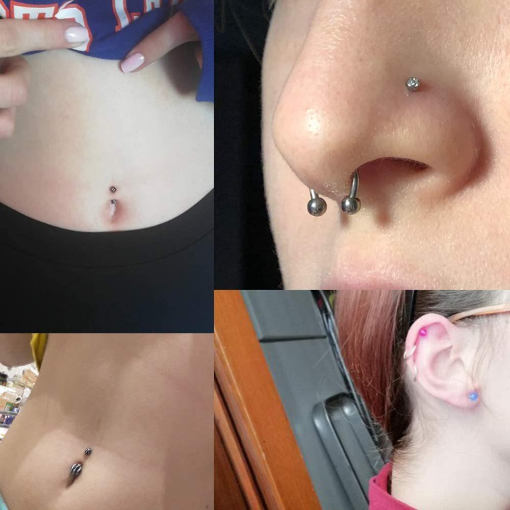 150/140/85/70/42個入りボディピアスキット ジ - Body Jewelry Nose のレビューと価格