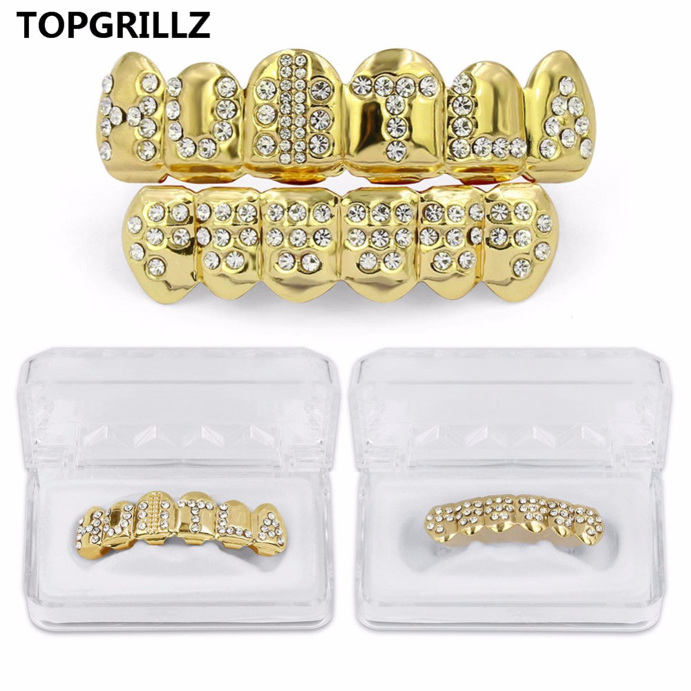 Topgrillz-メッキされたゴールドカラーのキュービック - Body Jewelry Lot のレビューと価格