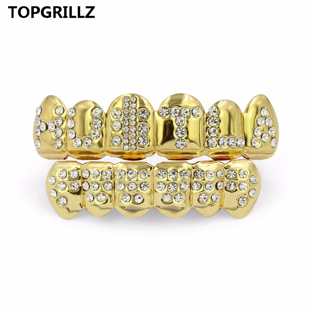 Topgrillz-メッキされたゴールドカラーのキュービック - Body Jewelry Lot のレビューと価格