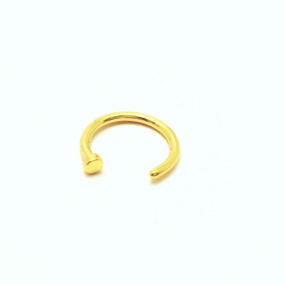 薄いセプタムC型スタッドピアス、円形ステンレススチールフープ - Body Jewelry And Earrings のレビューと価格