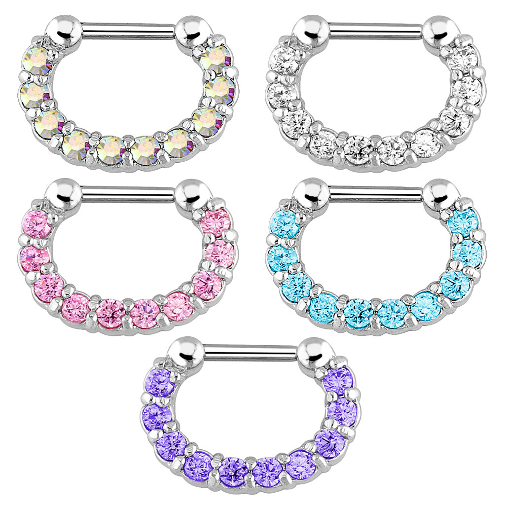 1個入りフープクリップオンノーズセプタムリング、男女兼用、ス - Body Jewelry And Earrings のレビューと価格