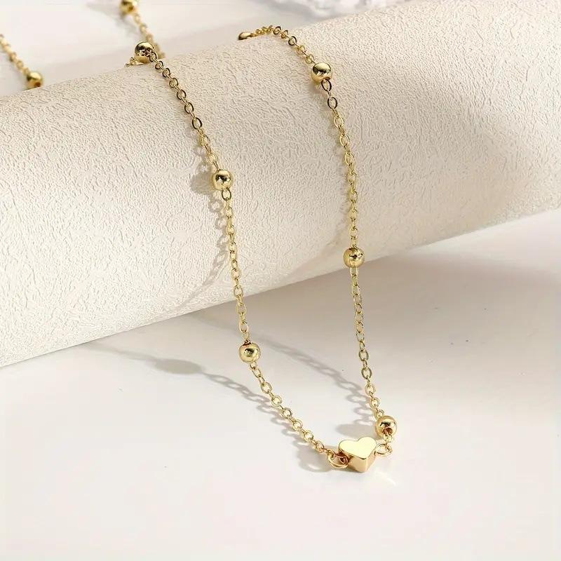 女の子用シンプルハートビーズベリーチェーン、女性用ファッショ - Body Jewelry Online のレビューと価格