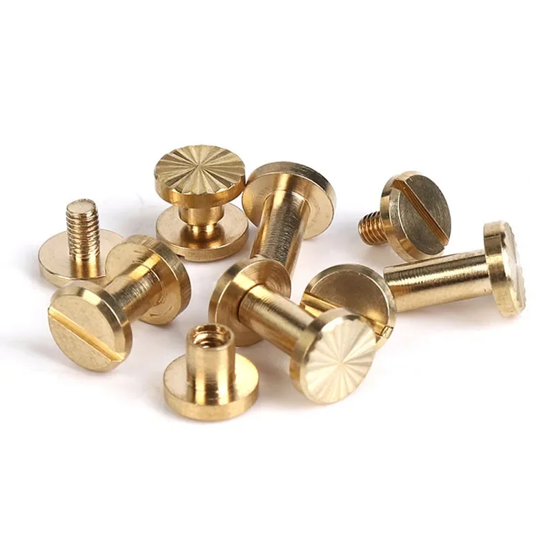 10 個真鍮バインディングシカゴネジ釘ロングスタッドリベット - Body Jewelry Chicago のレビューと価格