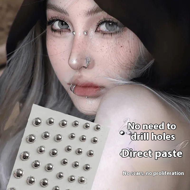 321 個非ピアスリップスタッドステッカー自己粘着防水再利用 - Body Jewelry Nose のレビューと価格