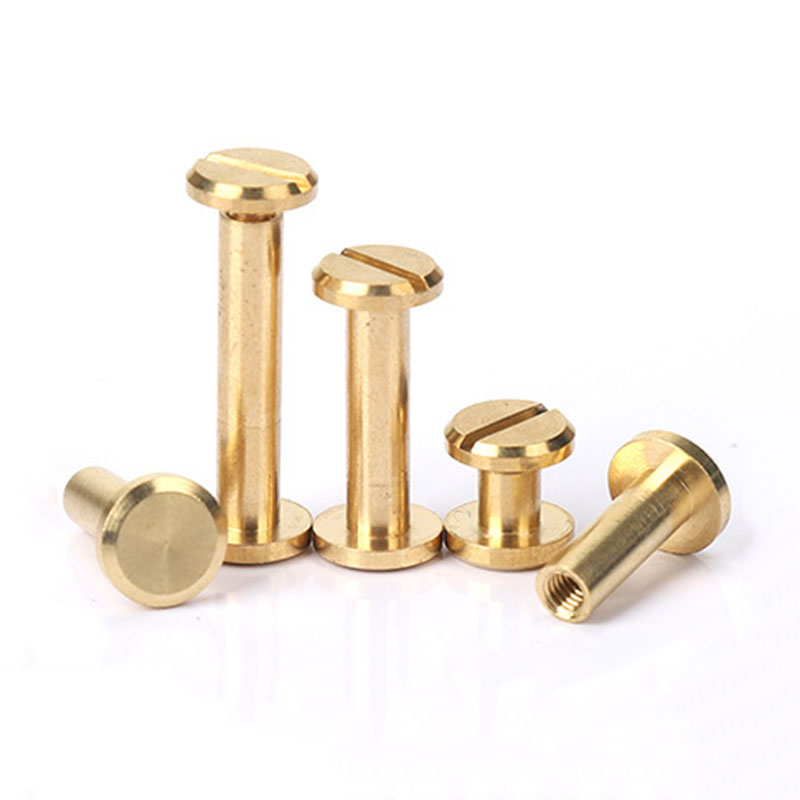ソリッドブラスの真ちゅう製バインディングリベット,フォトアル - Body Jewelry Chicago のレビューと価格