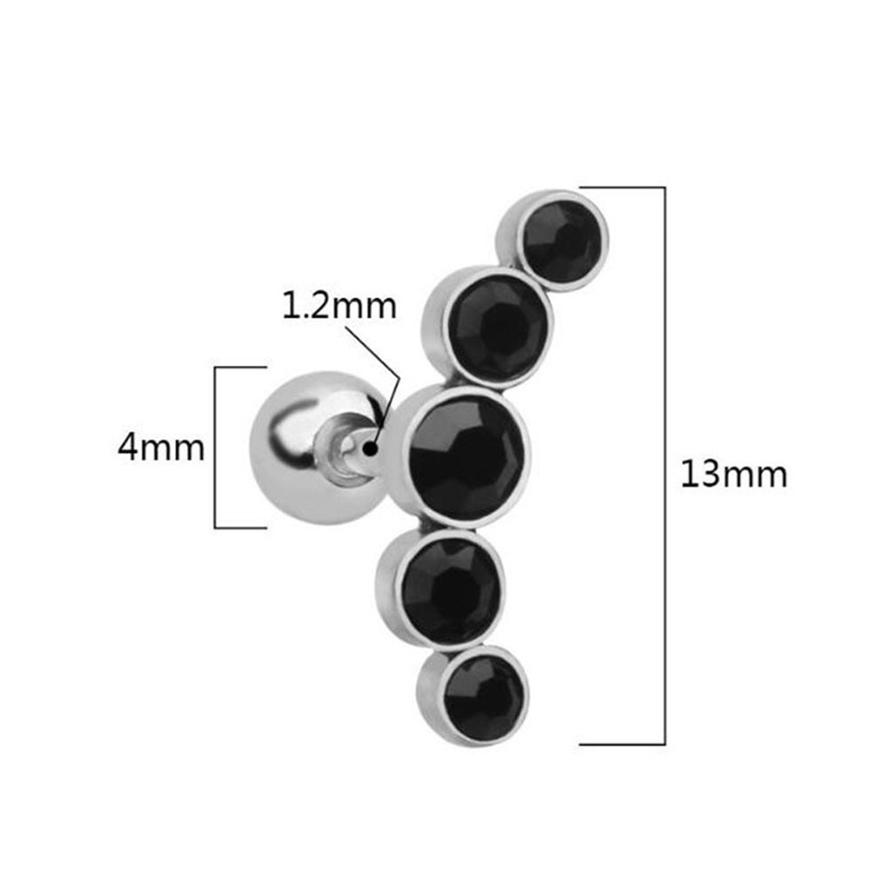 1個入り ファッション 16G ステンレス鋼 バー スタッド - Body Jewelry And Earrings のレビューと価格
