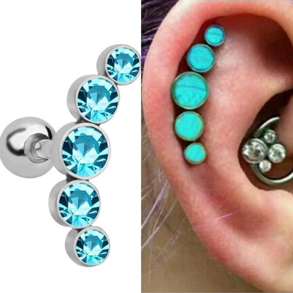 1個入り ファッション 16G ステンレス鋼 バー スタッド - Body Jewelry And Earrings のレビューと価格