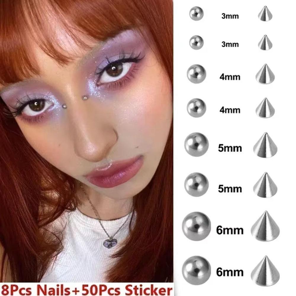 58-180個セット ノンピアスリップネイルステッカー 自己 - Body Jewelry Nose のレビューと価格
