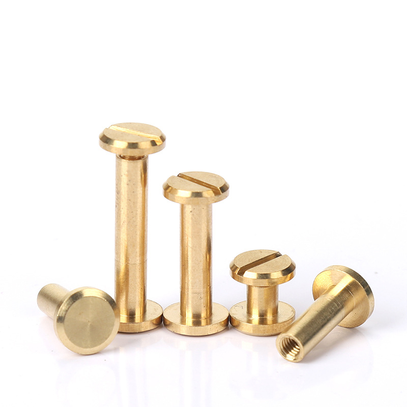 10 セットソリッドブラスシカゴネジバインディングネイルスタ - Body Jewelry Chicago のレビューと価格