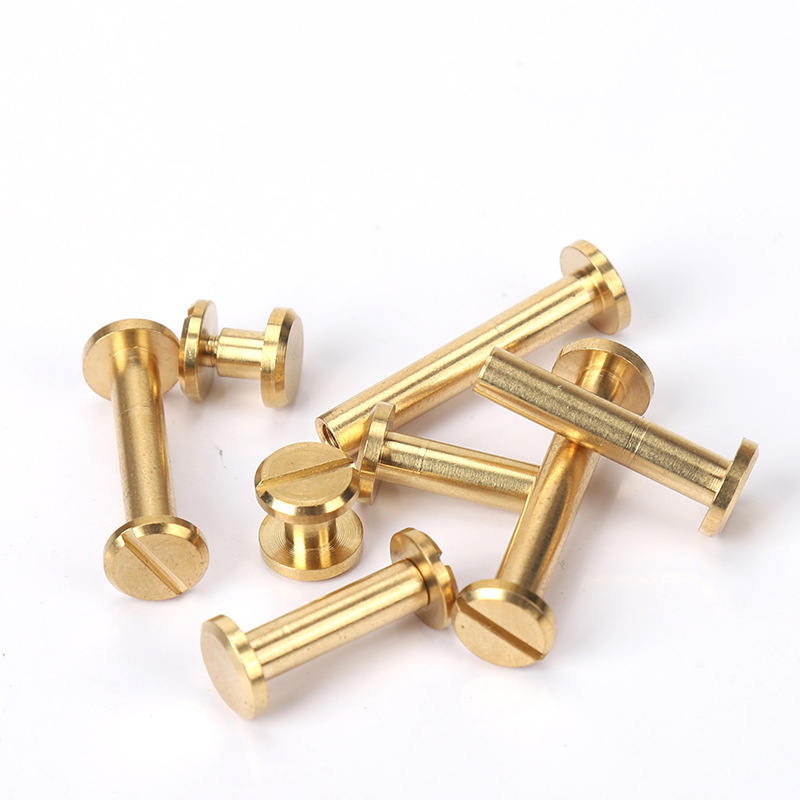 10 セットソリッドブラスシカゴネジバインディングネイルスタ - Body Jewelry Chicago のレビューと価格