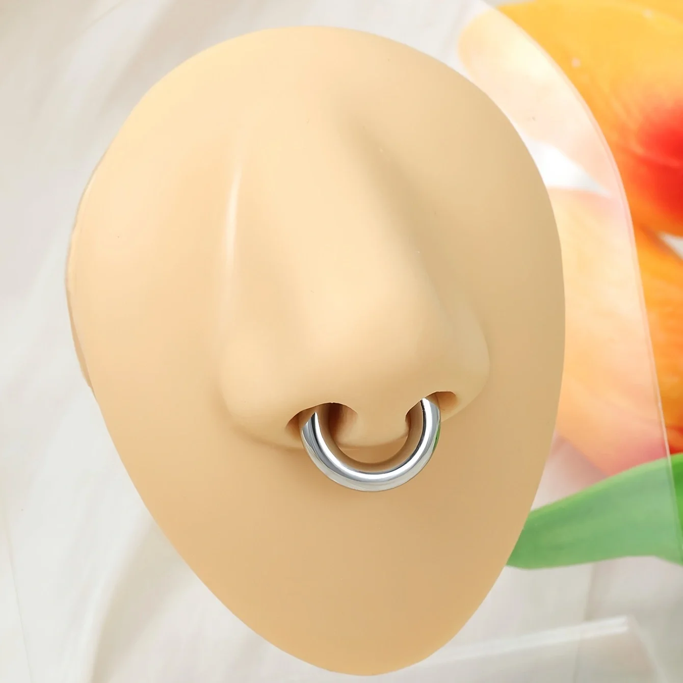 1個入り 大げさなC型ノンピアス鼻リング フェイクピアス ノ - Body Jewelry And Earrings のレビューと価格