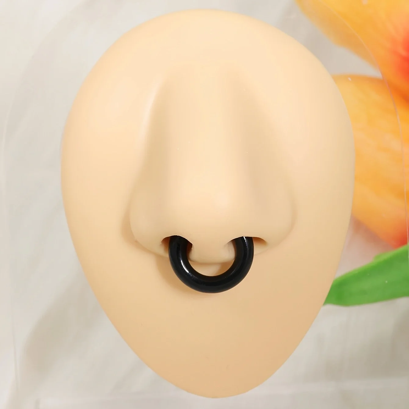 1個入り 大げさなC型ノンピアス鼻リング フェイクピアス ノ - Body Jewelry And Earrings のレビューと価格