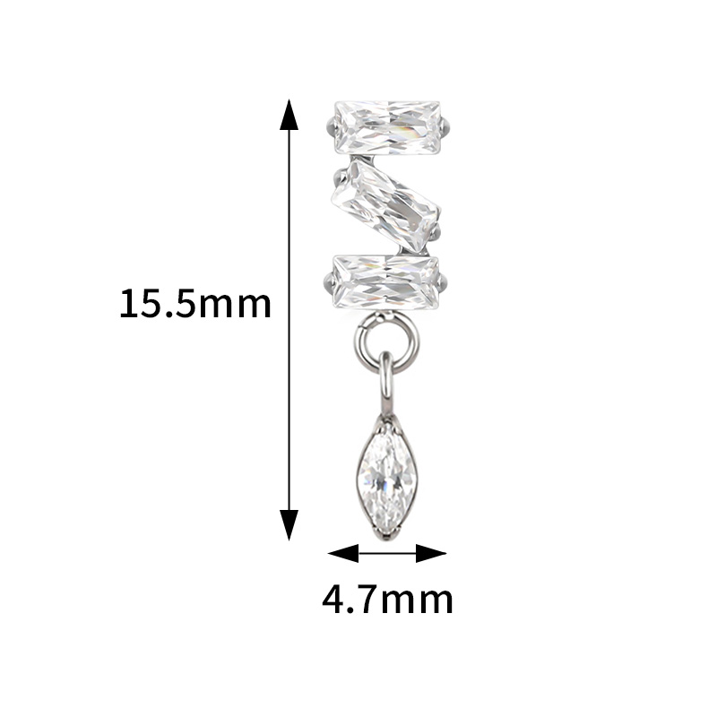 ASTM F136規格チタン製イヤーピアス ハート/3角形C - Body Jewelry Factory のレビューと価格