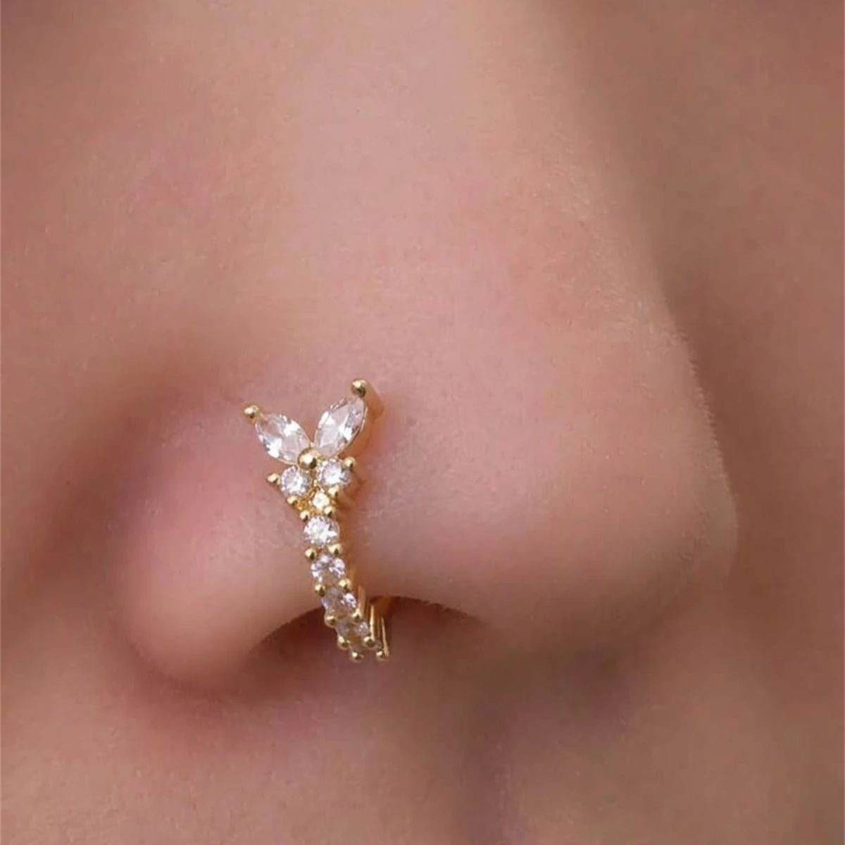 1個入り Y字型デザイン ノンピアス 鼻クリップ デイリーウ - Body Jewelry Hot のレビューと価格