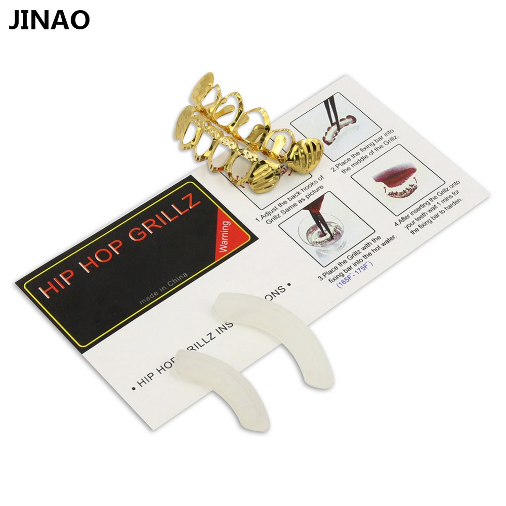 Jinao新フィットdカットgrillzセット純粋なゴールド - Body Jewelry Lot のレビューと価格