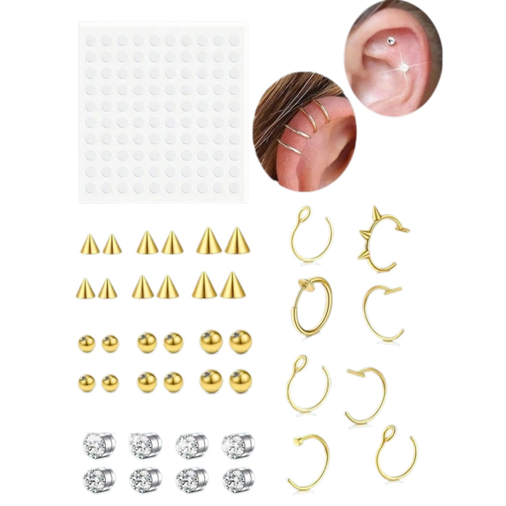 フェイクノーズリング、フェイクセプタム（女性用）、フェイクノ - Body Jewelry Nose のレビューと価格
