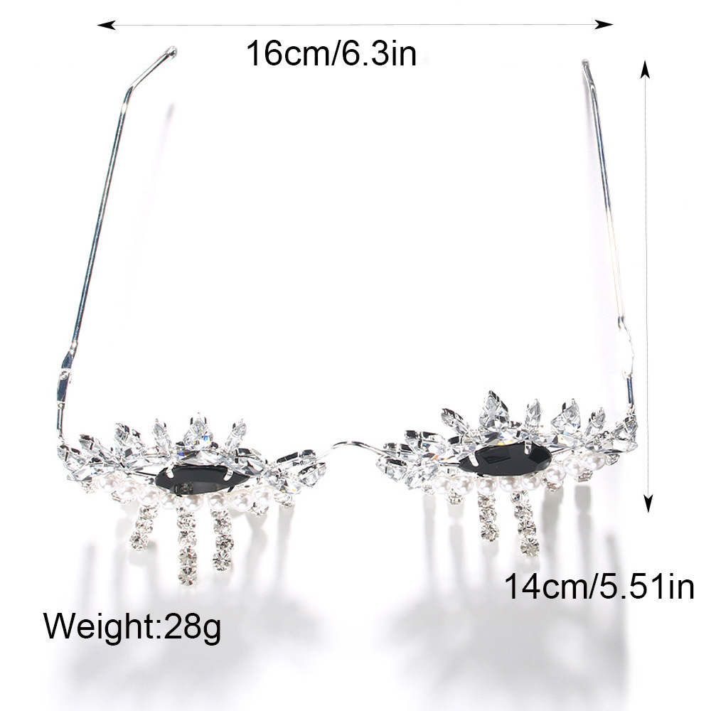 Stonefans-女性用タッセルグラスフレーム、デザイナー - Body Jewelry Online のレビューと価格
