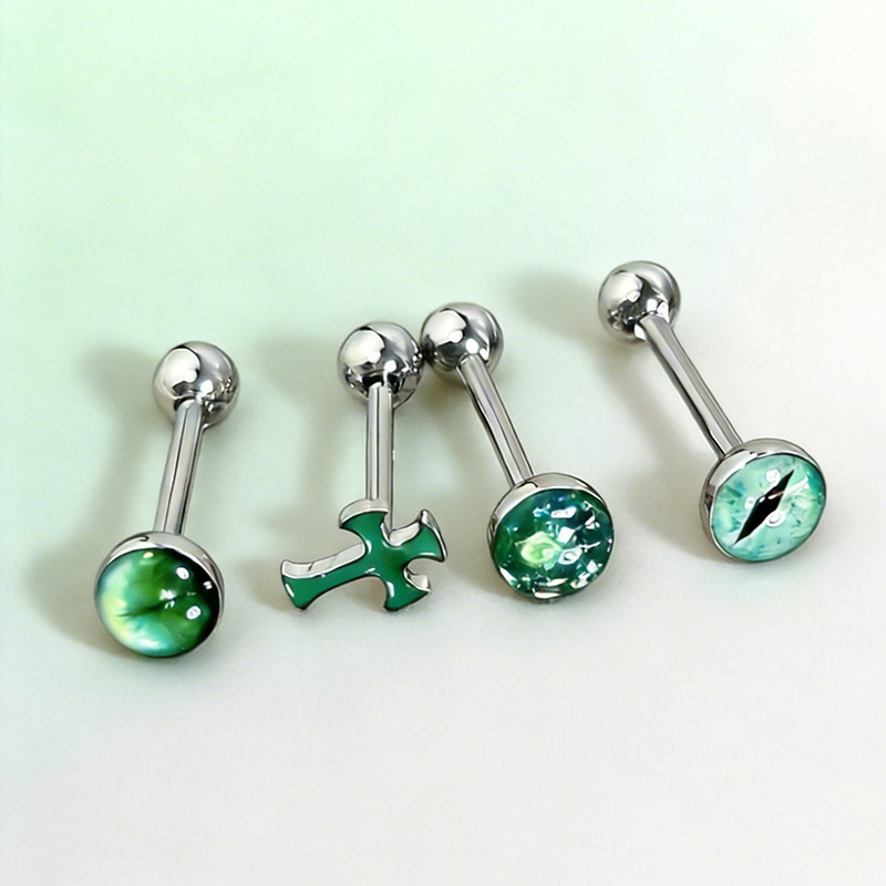 1個 高品質 トレンド グリーン スパークリング クロス マ - Body Jewelry Hot のレビューと価格