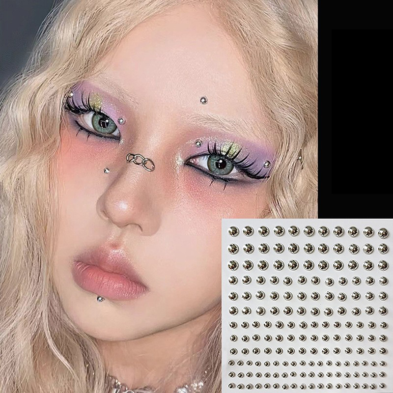 ダイヤモンドステッカー偽鼻ピアス自己粘着ラインストーン非ピア - Body Jewelry Nose のレビューと価格