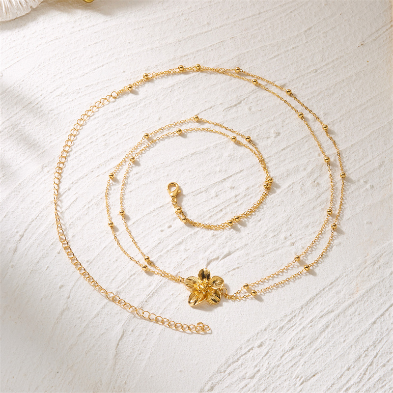 シンプルな二重層ベリーチェーン女性用 Y2K ゴールドカラー - Body Jewelry Online のレビューと価格