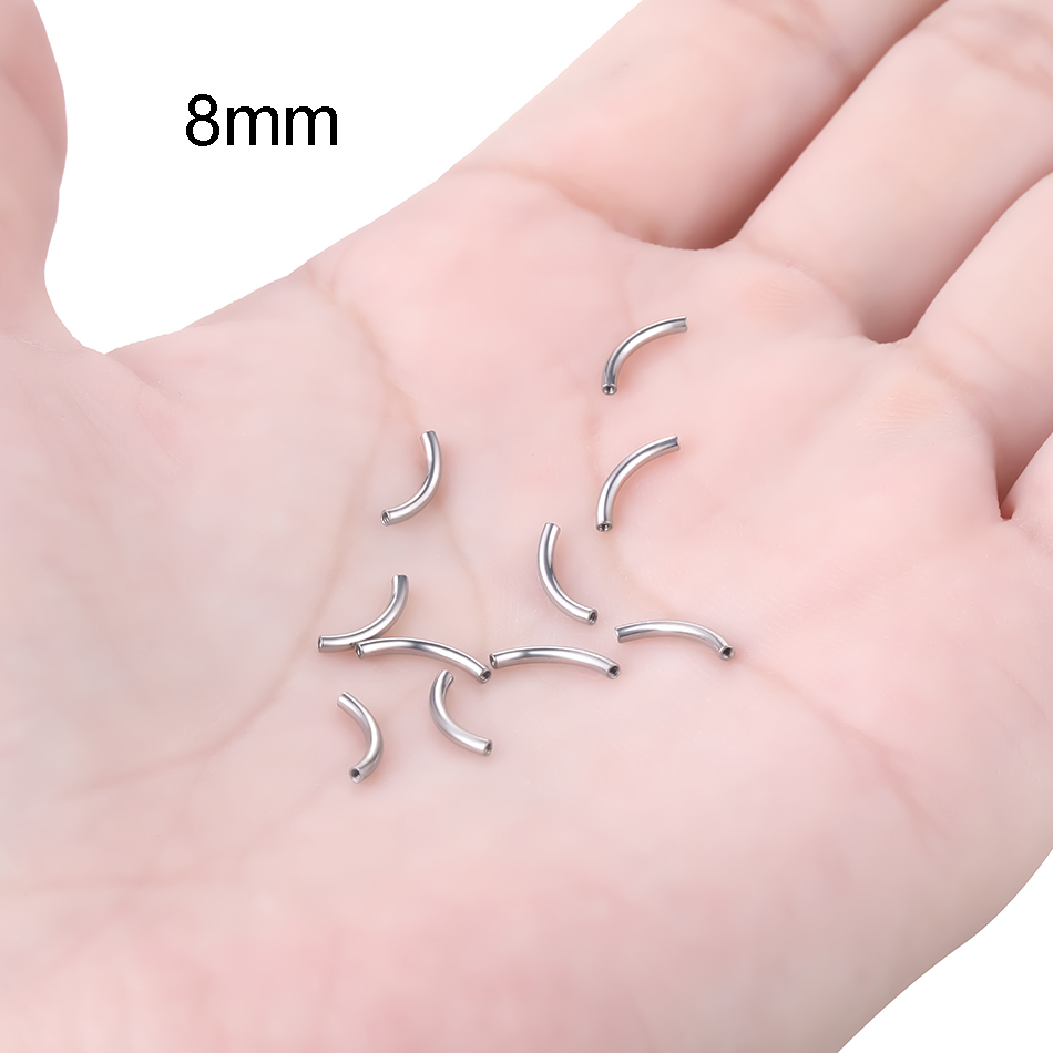 10 ピース/セット G23 チタン雌ねじ湾曲バーパーツ眉毛 - Eyebrow Curved Barbell のレビューと価格