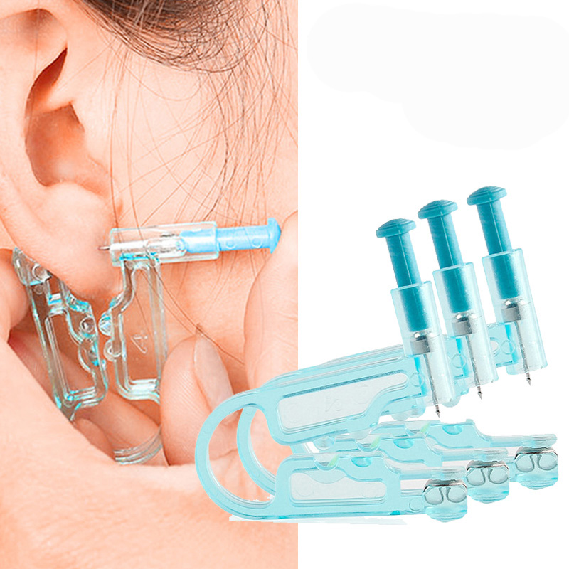 1/20個入り ブルー使い捨て耳ピアスガンキット 無菌安全  - Body Jewelry Factory のレビューと価格