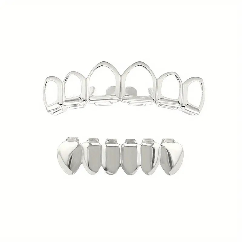 ファッショナブルな6歯のくり抜き/滑らかな下歯用ヒップホップ - Body Jewelry Lot のレビューと価格