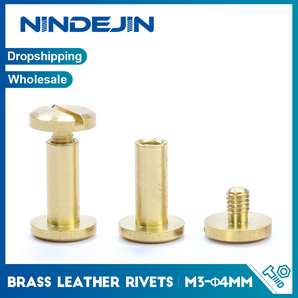 Nindejin-DIYベルト用真ちゅう製チカゴネジ、革リベ - Body Jewelry Chicago のレビューと価格