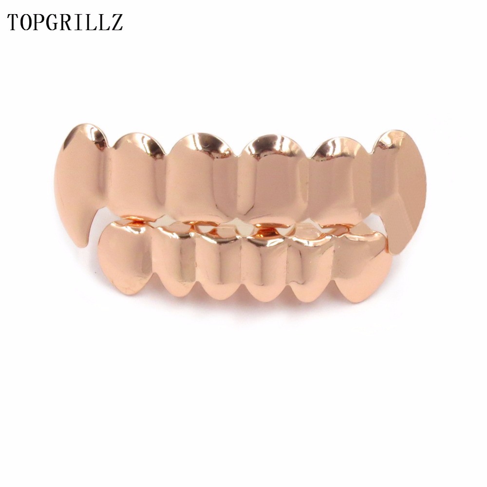 Topgrillz-ピンクゴールドのメッキグリル,ヒップホッ - Body Jewelry Lot のレビューと価格