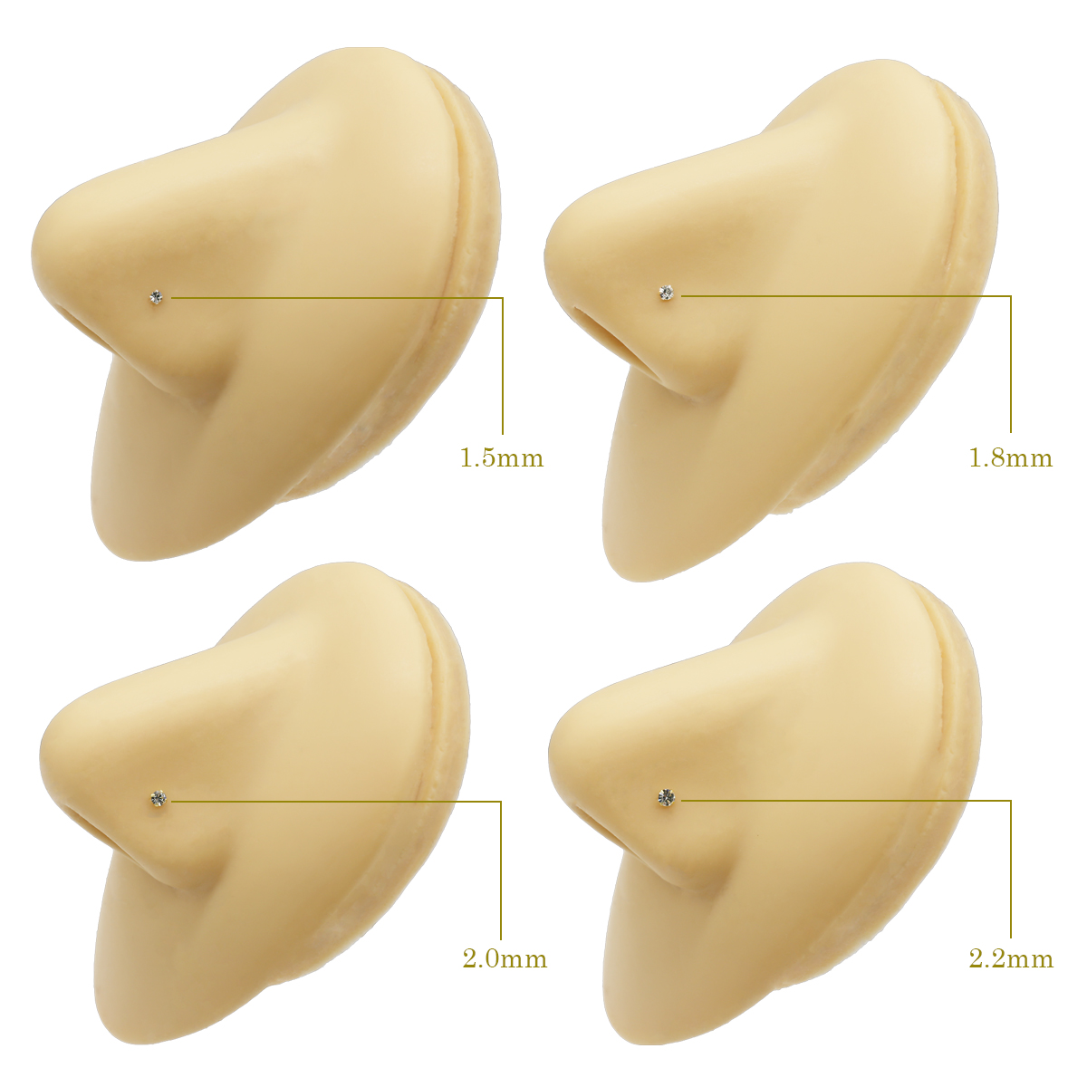 100ピース/ロット925スターリングシルバーシャイニークリ - Body Jewelry Lot のレビューと価格